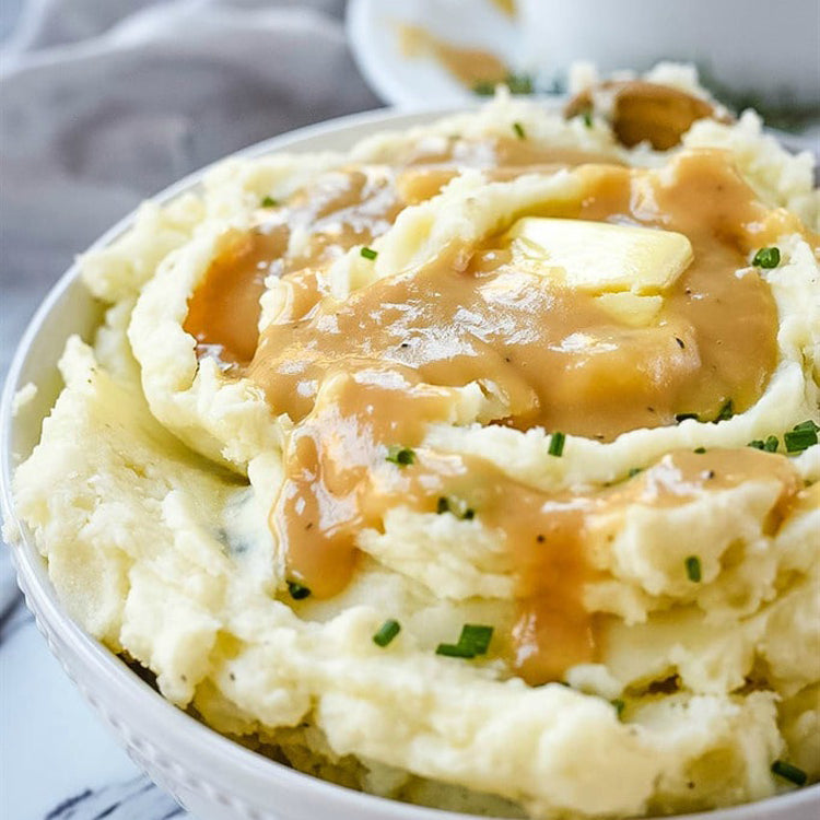 Mashed Potatoes with Gravy