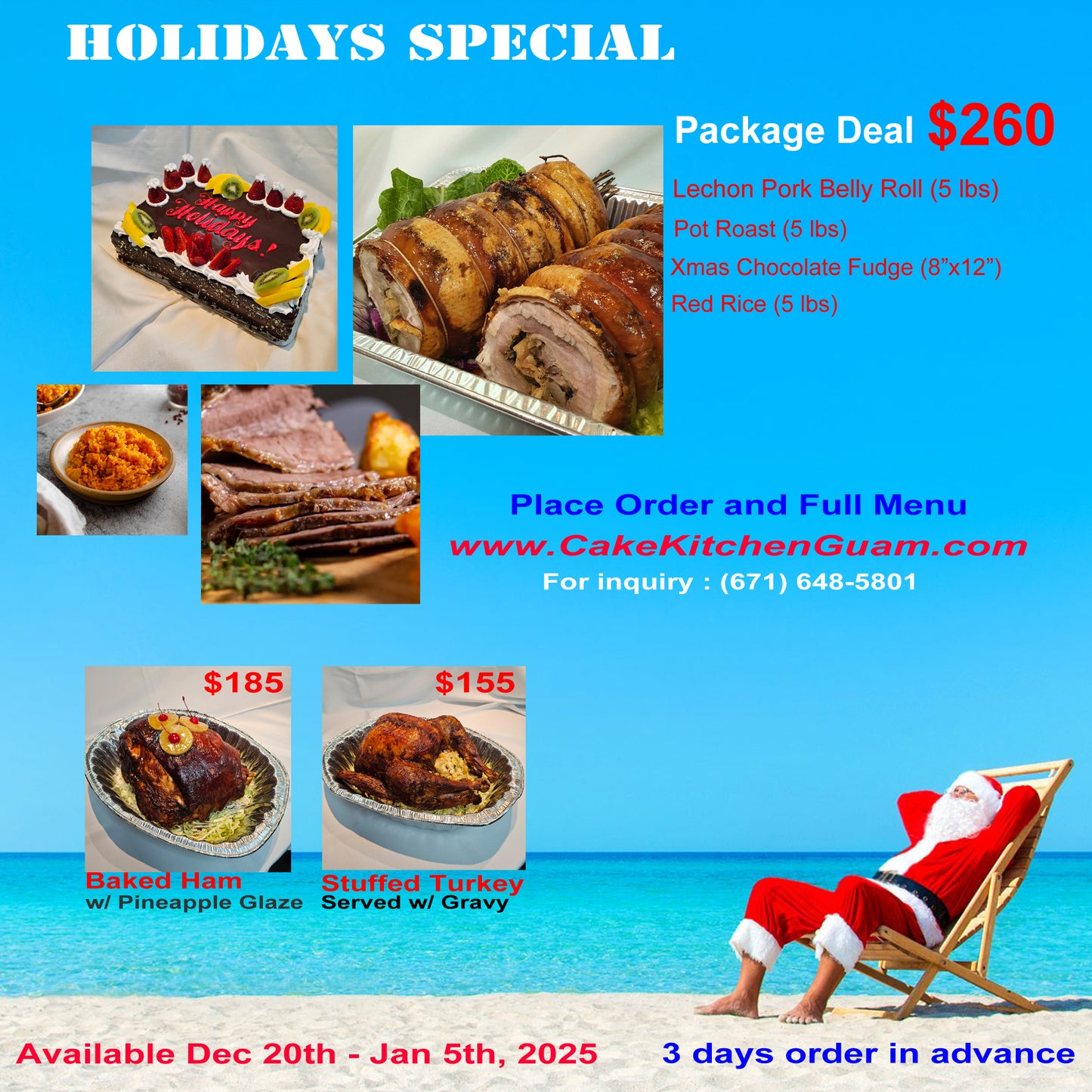 Holiday Specials Package Deal